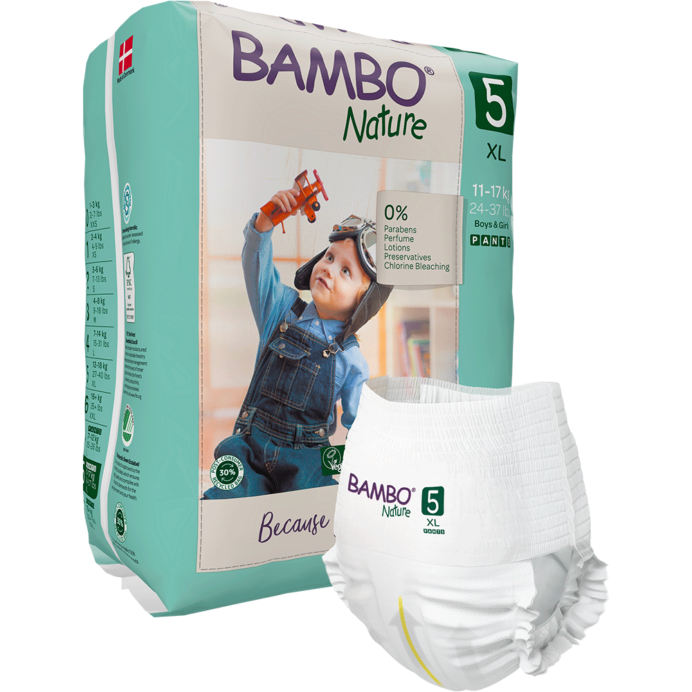Bambo Nature Kalhotkové 5, (11-17 kg / 24-37 lbs), 19 kusů